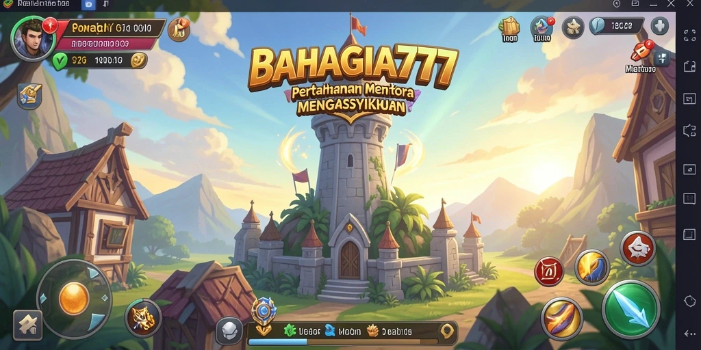 Tampilan gameplay menara pertahanan yang seru dan strategis.