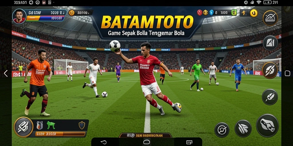 Tangkapan layar utama BATAMTOTO menampilkan aksi seru pertandingan sepak bola.