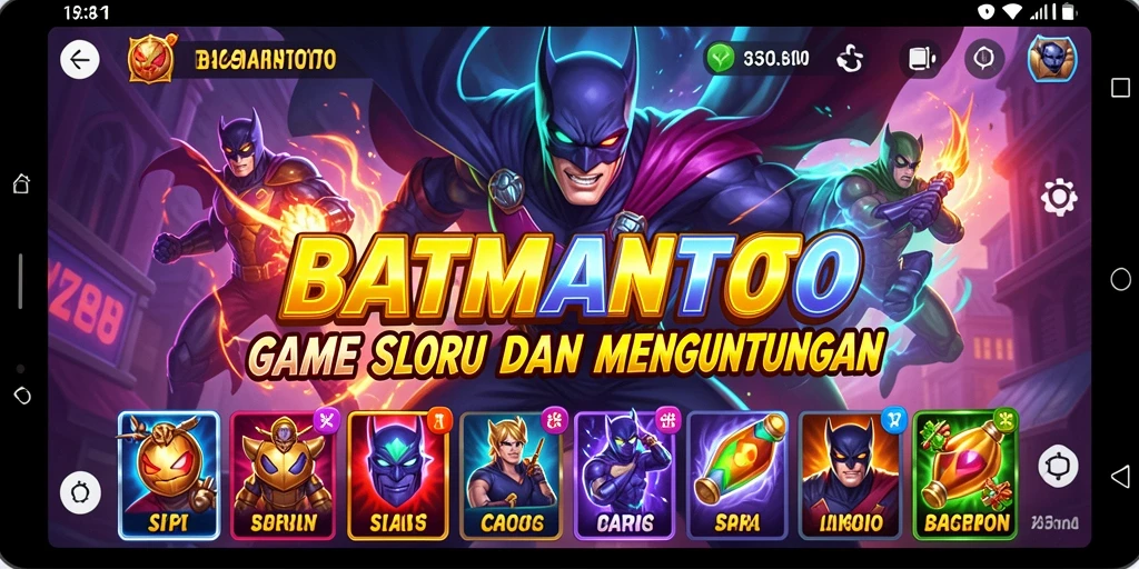 Gambaran gameplay seru di BATMANTOTO dengan tema slot yang menarik.