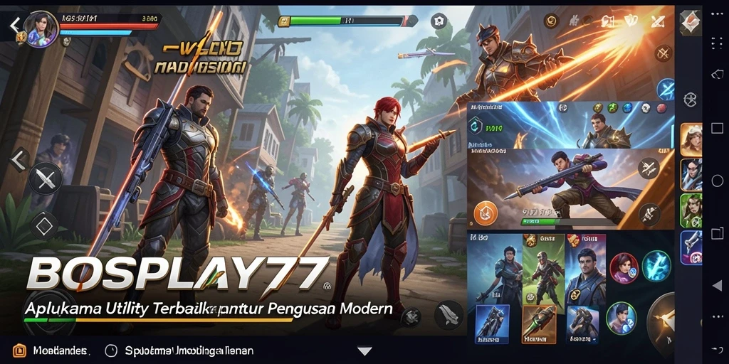 Tampilan antarmuka BOSPLAY77 yang intuitif dan fungsional.