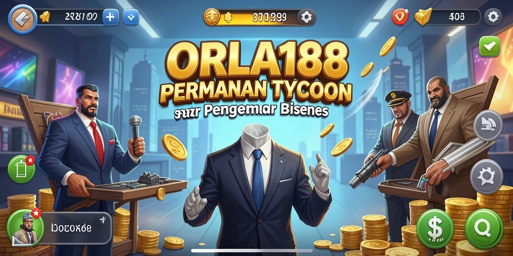 Tampilan gameplay Tycoon yang dinamis dan menarik dalam CORLA188.