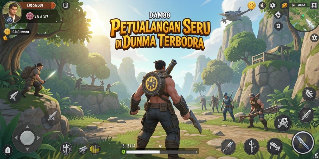 Tampilan gameplay seru di dunia terbuka yang menakjubkan.