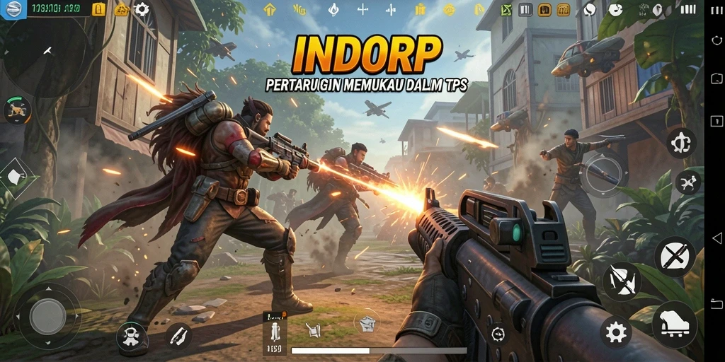 Tampilan memukau dari gameplay TPS dalam INDORP.