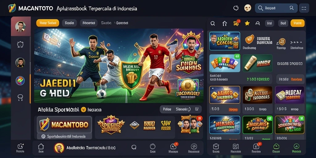 Gameplay menarik dari aplikasi Sportsbook MACANTOTO yang menampilkan taruhan langsung.