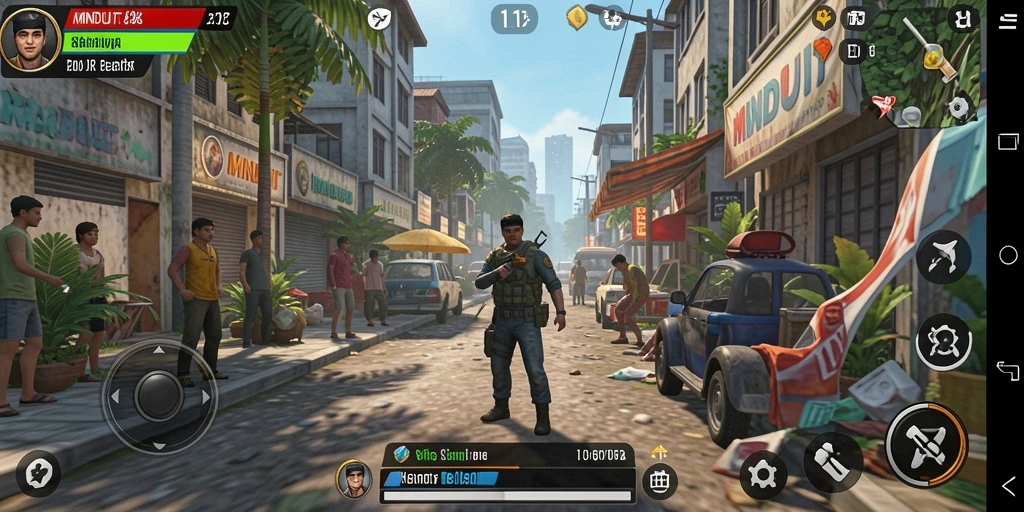 Tampilan gameplay MNDUIT yang menarik dan interaktif