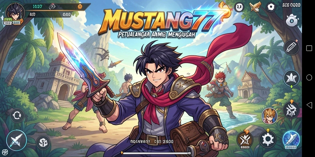 Tampilan karakteristik unik dalam gameplay Anime MUSTANG77.