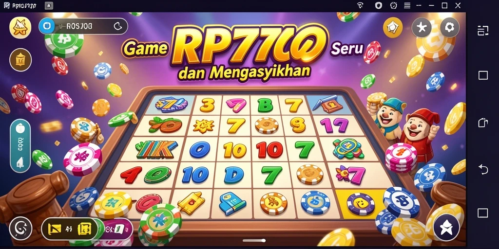 Screenshot gameplay Bingo RP777 yang menampilkan suasana permainan.