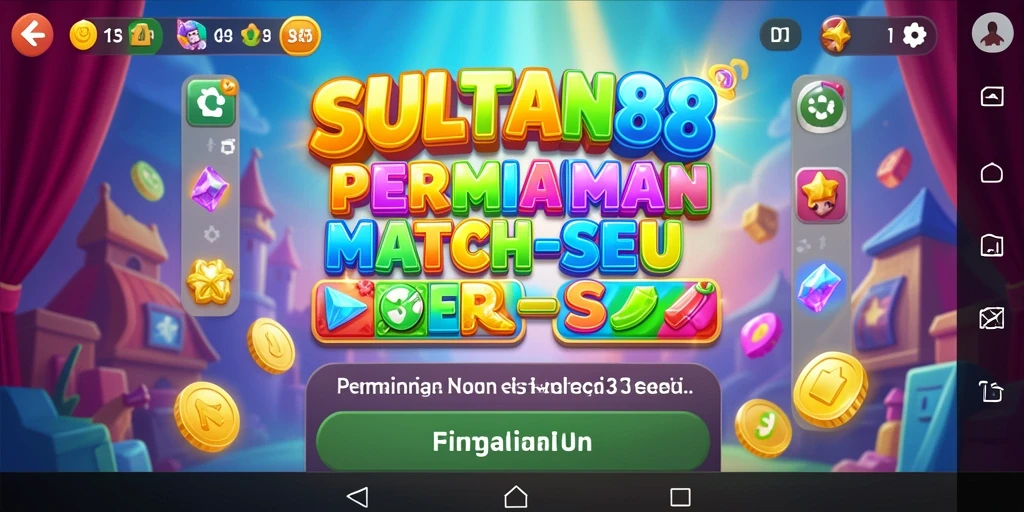 Tampak gameplay seru dalam SULTAN88 dengan kombinasi warna-warni.