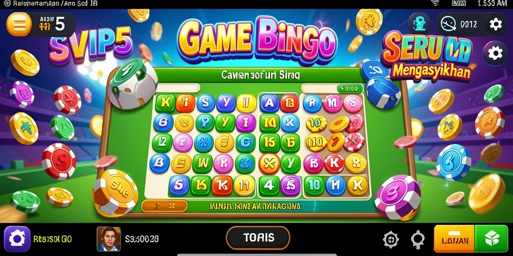 Screenshot gameplay SVIP5 menampilkan momen seru bermain Bingo bersama teman.