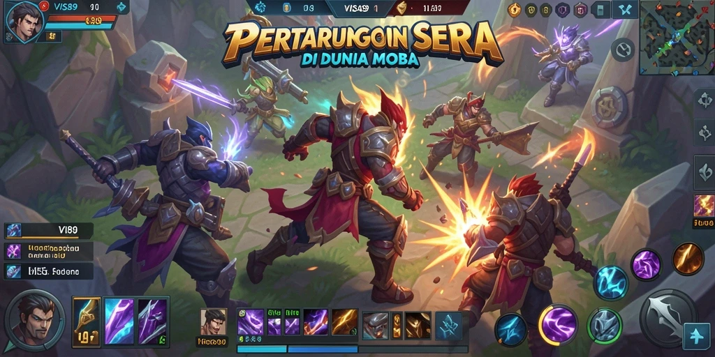 Tampilan gameplay seru di <strong>VISA89</strong> dengan karakter beraksi di arena.